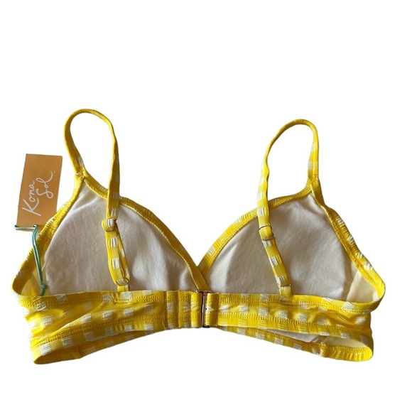KONA SOL Yellow Bikini Top Size Small BNWT - Picture 4 of 7